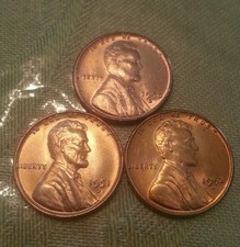 1950-D 1951-D 1952-D LINCOLN PENNY CENT SET - GEM BU picture