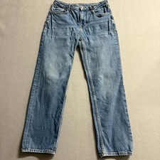 Pilcro and the Letterpress Jeans Womens 30 Blue Denim Straight Leg Anthropologie picture