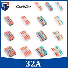 Spring Lever Terminal Block Electrical Cable Wire Connector Quick Splice lot picture