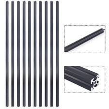 10 Pack Set 2020 Black T-Slot Aluminum Extrusion For CNC 3D Printer - 10X 1M picture