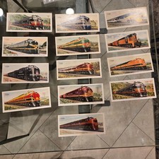 Lot of 13 Vintage GM EMD Diesel Locomotive Info Tech Data Cards picture