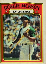 1972 TOPPS #436 REGGIE JACKSON IA OAKLAND ATHLETICS VG picture