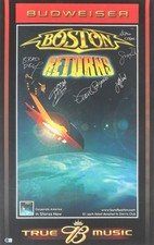 RARE Boston Returns Signed 24x36 Poster Brad Delp Beckett LOA Autographed picture