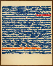 Vintage 1972 Original Aubrey Penny Signed Abstract Work on Paper Listed Artist picture