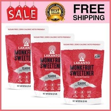 3 Bag Lakanto Classic Monk Fruit Sweetener - White Sugar Substitute, 2 lb/ Bag picture