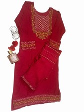 Women Dress Pakistani Salwar Kameez Readymade Suits Indian Wedding Party 3 Piece picture
