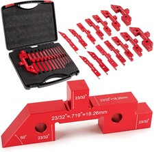 14 Pcs Aluminum Alloy Setup Blocks For Woodworking Precision Router & Table Saw picture