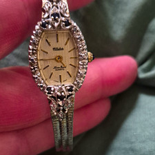 Jules Jurgensen Women's Quartz Analog Oval Silver Dial Silver Bracelet Watch picture