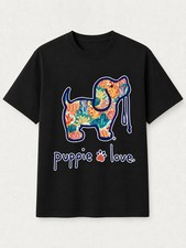 Puppie Love Dog Coral Reef Graphic Tee Sizes S-5XL picture