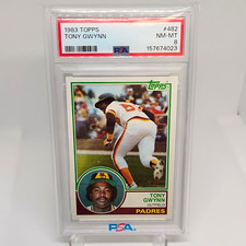  1983 Topps- Tony Gwynn RC #482 PSA 8 San Diego Padres Beautiful Copy picture