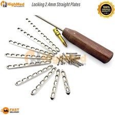 Locking 2.4mm Straight Plates 4 to 12 Holes & 2.4mm LCP Screws (66 Pcs) SS 316L picture