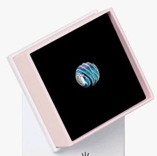 Brand New Authentic Pandora Blue Wave Charm W/ Box B31 picture