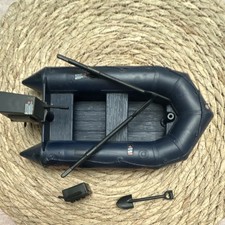 Vintage G.I. Joe Cobra Inflatable Boat Raft w/ Oars Shovel Radio Motor  picture