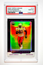 2005 Topps Chrome #117 Anquan Boldin Black Refractor /100 PSA 10 Gem Mint picture