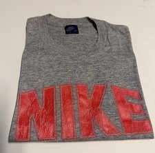 VTG 80's Nike Dome Logo T-shirt UNLV Made USA XL Rare OG Dunk Blue Tag Tri-Blend picture