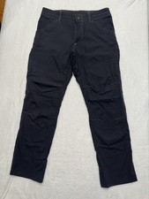 Kuhl Mens Black Renegade Hiking Pants Dark Gray Size 33 picture