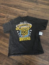 NHL BOSTON BRUINS MEN'S VINTAGE TUBULAR t-shirt, black, 2XL, New, '47 picture