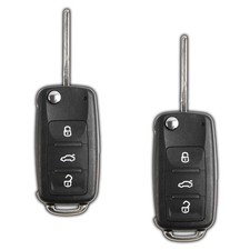 2x Keyless Entry Remote Car Flip Key Fob Control for Volkswagen VW NBG010180T picture