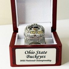 OHIO STATE BUCKEYES 2025 CFP NATIONAL CHAMPIONSHIP RING REPLICA | SIZE 11 | BOX picture