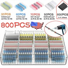 800x Wire Connectors Waterproof Solder Seal Heat Shrink Wire Terminal Connectors picture