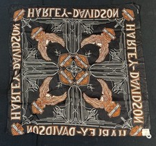 Vintage Harley Davidson Bandana 100% Cotton Made in USA picture