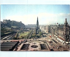 Vintage Postcard Edinburgh Capital Of Scotland Princes Street View Unused picture