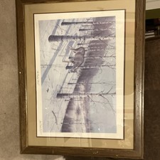 Les C. Kouba The Empty Stand Signed Limited Edition Numbered Matted Framed picture
