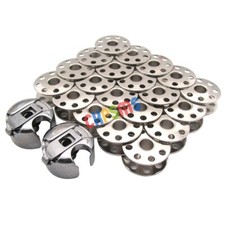 2 Bobbin Cases+20 Bobbins for Juki DDL-8700• DDL-8500 Singer 95 • 96 Consew 210 picture