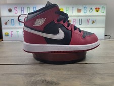 Size 1Y (PS) Jordan 1 Mid “Black/Gym Red” DQ8424-061 Refurbished/No Box picture