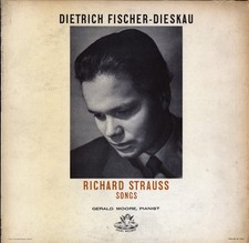Dietrich Fischer-Dieskau, Gerald Moore, Songs Of Richard Strauss, (LP, Mono), NM picture