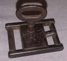 Unique Antique  Belt Buckle  Design  Lock & Key picture