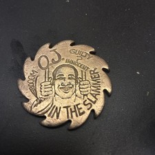 Vintage OJ Simpson In The Slammer Pog The Chase Saw Shaped 6 /17/ 94 picture