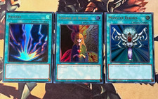 Yugioh Raigeki + Change Of Heart & Monster Reborn 1st Edition Ultra Rare Holo NM picture