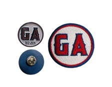 2026 Los Angeles Angels GA Garret Anderson Memorial Jersey Patch & Pin Set picture