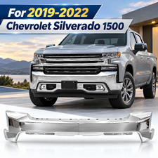 Steel Front Bumper Face Bar Chrome For 2019-2021 Chevy Silverado 1500 GM1002874 picture