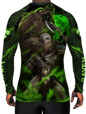 Raven Fightwear Men's Berserker 2.0 Rash Guard MMA BJJ Black  picture