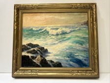 Vintage Impressionist Landscape Painting  Beach Coast David Gershuni California picture