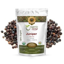 Organic Way Juniper Berries Whole - Organic, Kosher & USDA Certified picture