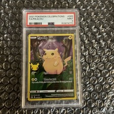 2021 Pikachu 005 Celebrations FA Pokemon PSA 9 picture