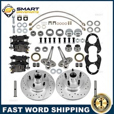 For 1928-1948 Ford Solid Axle Front Disc Brake Conversion Kit w/ Forged Spindles picture