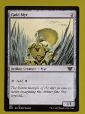 Gold Myr x1 Kamigawa: Neon Dynasty Commander 1x MTG Magic the Gathering picture