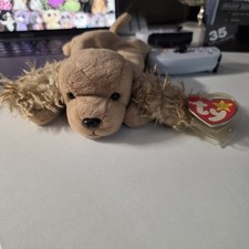 1997 TY Beanie Baby SPUNKY Cocker Spaniel Dog #4184 Retired MWMT Tag... picture