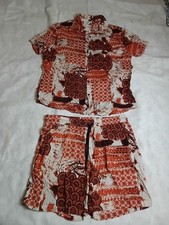 COOFANDY Mens 2 Piece Shirt & Short Set Tropical Short Sleeve Button Down XL picture