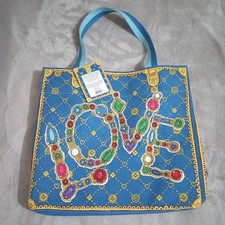 NWT Brighton Glittering Love Canvas Tote Bag Ltd Artists Edition picture