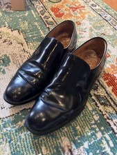 Church's- Custom Grade Black Leather Loafers - Made In England- UK size 11.5 E picture