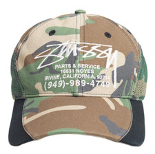 Stussy Parts & Service Mesh Cap Camo 1311205 picture