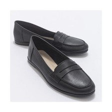 Women's Forever & Always Shoes Dorothy Leather Loafer Black leather picture