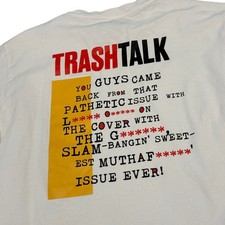Vintage SLAM Magazine Trash Talk T-Shirt Issue #39 Jan 2000 Promo Sz M picture