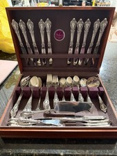 Lunt Sterling Silver Flatware Set 79 Pieces picture