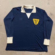 True Vintage 1970’s Pumas Longsleeve Jersey Mexican Club Kit Medium picture